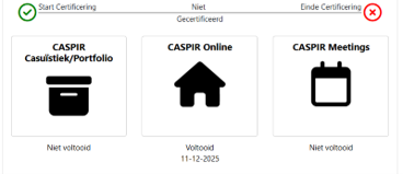caspir voortgang